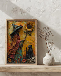 Queen Of Wands Tarot Print, Strong Mother Wall Art, Mothers Day Gift From Son, Museum Quality Decor, Shipped Wall Art