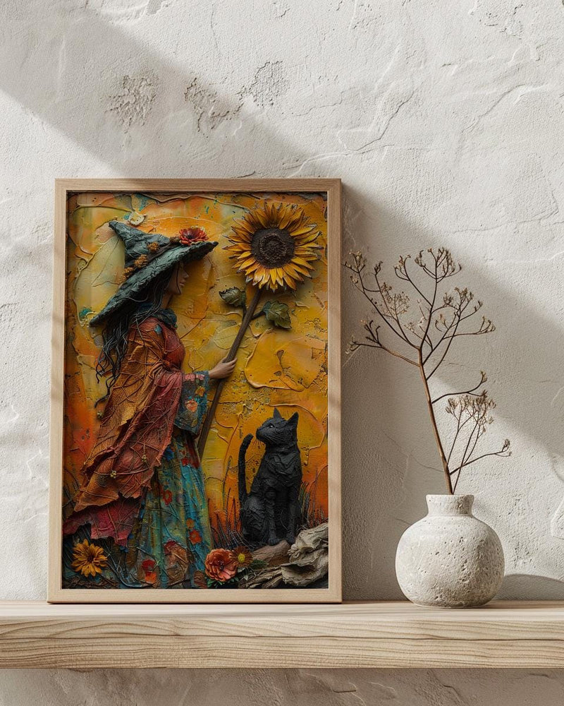 Queen Of Wands Tarot Print, Strong Mother Wall Art, Mothers Day Gift From Son, Museum Quality Decor, Shipped Wall Art