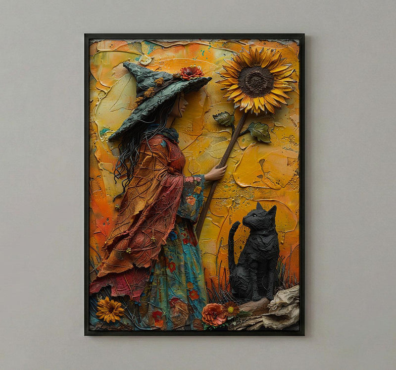 Queen Of Wands Tarot Print, Strong Mother Wall Art, Mothers Day Gift From Son, Museum Quality Decor, Shipped Wall Art