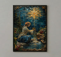 The Star Tarot Print, Healing Mother Wall Art, Mothers Day Gift From Daughter, Museum Quality Decor, Shipped Wall Art