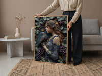 Nine Of Pentacles Print, Independent Woman Wall Art, Mothers Day Gift From Son, Museum Quality Decor, Shipped Wall Art