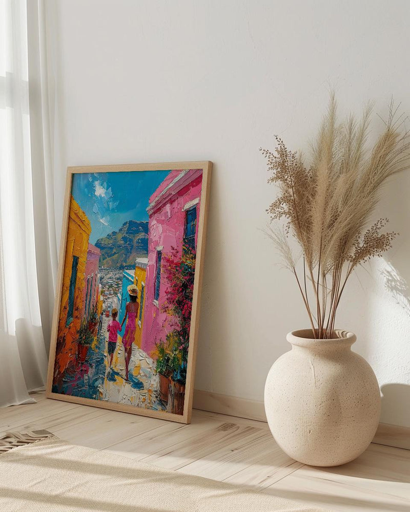 Cape Town South Africa Print, Mothers Day Gift From Son, Bo Kaap Wall Art, Mom And Son Poster, Colorful African Decor