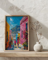 Cape Town South Africa Print, Mothers Day Gift From Son, Bo Kaap Wall Art, Mom And Son Poster, Colorful African Decor