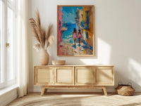 Senegal Saint Louis Art Print, Mothers Day Gift From Daughter, Colonial Street Wall Art, Mother Daughter Poster, African Decor