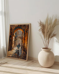 Cairo Egypt Art Print, Mothers Day Gift From Son, Islamic Architecture Wall Art, Mom And Son Poster, Historic African Decor