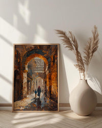 Cairo Egypt Art Print, Mothers Day Gift From Son, Islamic Architecture Wall Art, Mom And Son Poster, Historic African Decor