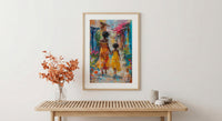 Ethiopia Harar Art Print, Mothers Day Gift From Daughter, Colorful Street Wall Art, Mother Daughter Poster, African Decor
