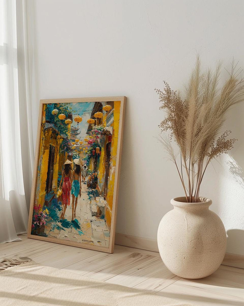 Hoi An Vietnam Art Print, Mothers Day Gift From Daughter, Museum Quality Asian Decor, Mother Daughter Poster, Shipped Wall Art