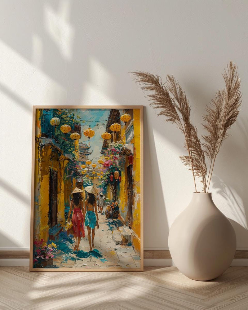Hoi An Vietnam Art Print, Mothers Day Gift From Daughter, Museum Quality Asian Decor, Mother Daughter Poster, Shipped Wall Art