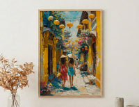 Hoi An Vietnam Art Print, Mothers Day Gift From Daughter, Museum Quality Asian Decor, Mother Daughter Poster, Shipped Wall Art