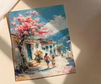 Luang Prabang Art Print, Laos Travel Poster, Mothers Day Gift From Son, Mom And Son Wall Art, Museum Quality Decor
