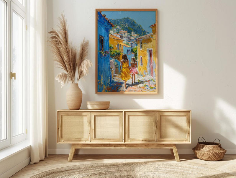 Macau Art Print, Coloane Village Poster, Mothers Day Gift From Daughter, Museum Quality Decor, Mother Daughter Wall Art