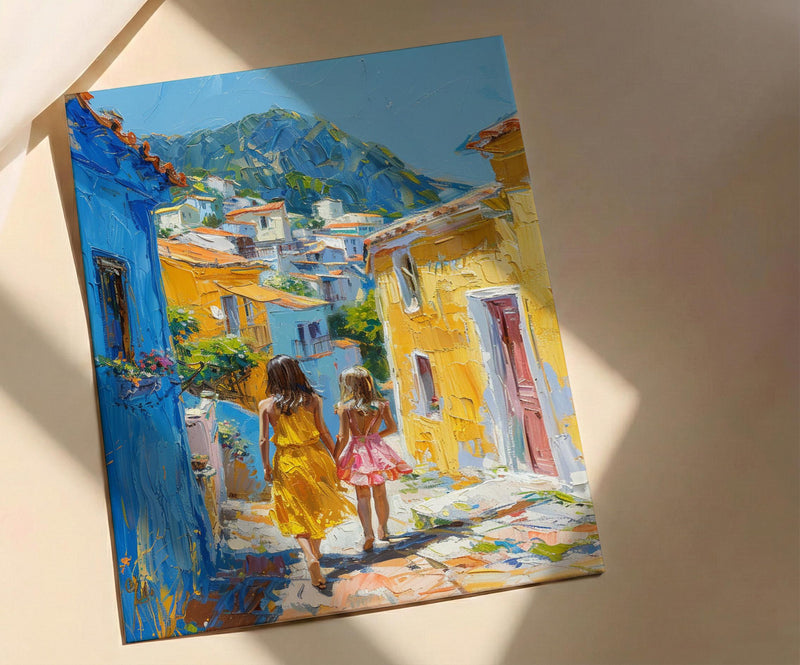 Macau Art Print, Coloane Village Poster, Mothers Day Gift From Daughter, Museum Quality Decor, Mother Daughter Wall Art