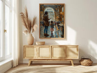 Louvre Museum Art Print, Mother Daughter Decor - Mother's Day Gift