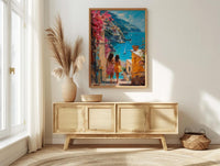 Positano Italy Art Print, Mothers Day Gift From Daughter, Amalfi Coast Poster, Museum Quality Decor, Shipped Wall Art