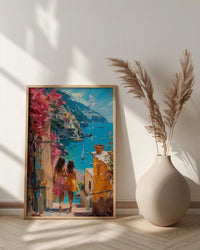 Positano Italy Art Print, Mothers Day Gift From Daughter, Amalfi Coast Poster, Museum Quality Decor, Shipped Wall Art