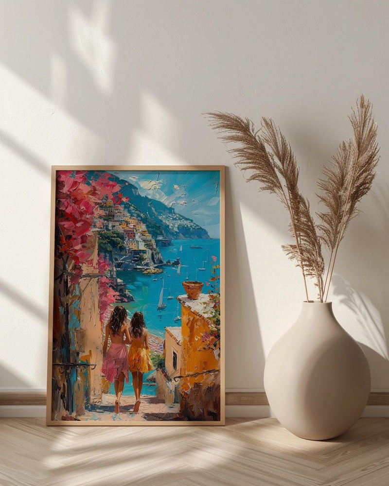 Positano Italy Art Print, Mothers Day Gift From Daughter, Amalfi Coast Poster, Museum Quality Decor, Shipped Wall Art