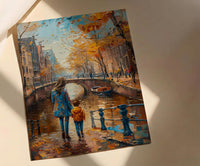 Amsterdam Canal Print, Mothers Day Gift From Son, Netherlands Wall Art, Mom And Son Poster, Museum Quality Decor