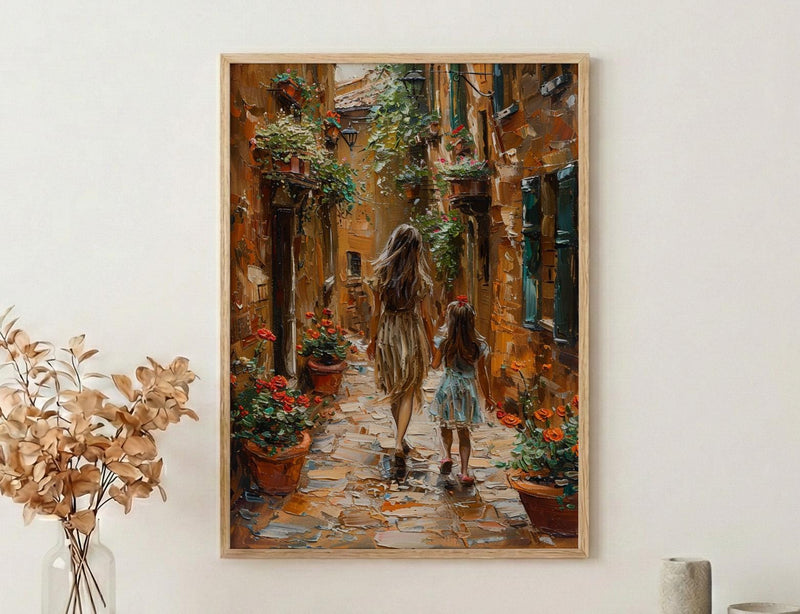 Florence Tuscany Print, Italian Street Wall Art, Mothers Day Gift From Daughter, Museum Quality Decor, Shipped Wall Art