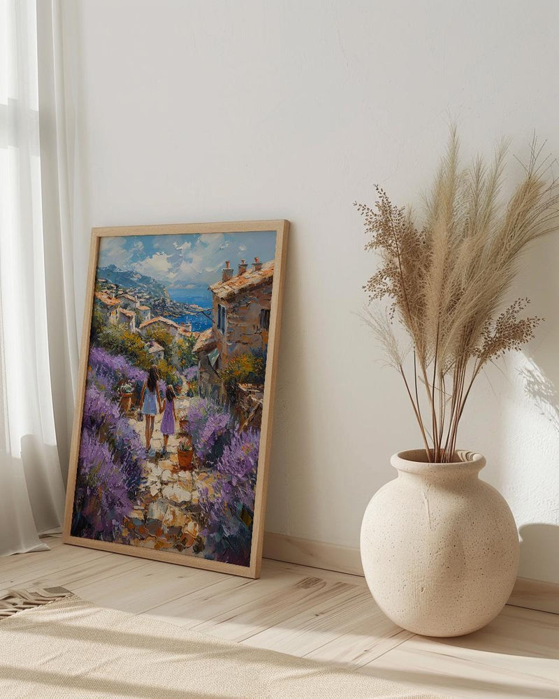 Provence France Print, Lavender Street Wall Art, Mothers Day Gift From Daughter, Museum Quality Decor, Shipped Wall Art