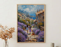 Provence France Print, Lavender Street Wall Art, Mothers Day Gift From Daughter, Museum Quality Decor, Shipped Wall Art