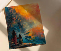 Varanasi India Art Print, Spiritual Wall Art, Mothers Day Gift From Daughter, Museum Quality Decor, Shipped Wall Art