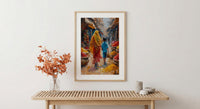 Old Delhi Print, Spice Market Wall Art, Mothers Day Gift From Son, Museum Quality Decor, Mom And Son Poster