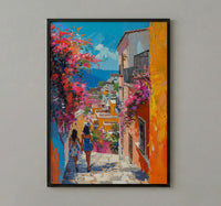 Guanajuato Mexico Art Print, Mothers Day Gift From Daughter, Colorful Street Wall Art, Mother Daughter Poster, Shipped Wall Art