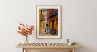 Cartagena Colombia Print, Mothers Day Gift From Son, Colonial Street Wall Art, Mom And Son Poster, Museum Quality Decor