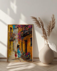 Cartagena Colombia Print, Mothers Day Gift From Son, Colonial Street Wall Art, Mom And Son Poster, Museum Quality Decor