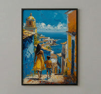 Salvador Brazil Print, Pelourinho Wall Art, Mothers Day Gift From Son, Mom And Son Poster, Museum Quality Decor