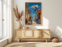 Antigua Guatemala Print, Mothers Day Gift From Son, Colonial House Wall Art, Mom And Son Poster, Museum Quality Decor