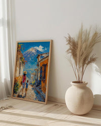 Antigua Guatemala Print, Mothers Day Gift From Son, Colonial House Wall Art, Mom And Son Poster, Museum Quality Decor