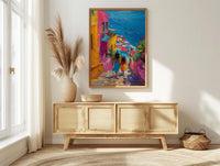 Valparaiso Chile Print, Colorful Stairs Wall Art, Mothers Day Gift From Daughter, Mother Daughter Poster, Shipped Wall Art