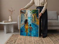 Antigua Guatemala Print, Mothers Day Gift From Son, Colonial House Wall Art, Mom And Son Poster, Museum Quality Decor