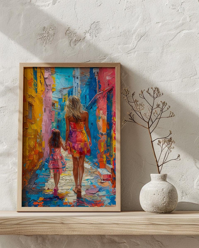 Buenos Aires Print, La Boca Wall Art, Mothers Day Gift From Daughter, Mother Daughter Poster, Shipped Wall Art