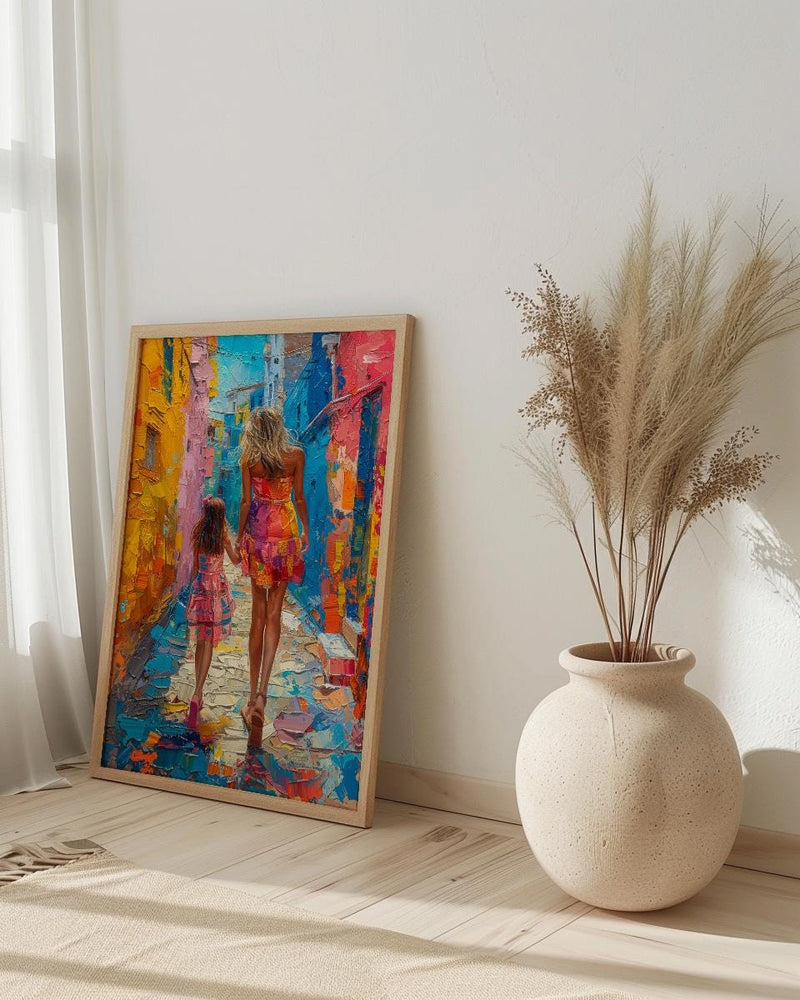 Buenos Aires Print, La Boca Wall Art, Mothers Day Gift From Daughter, Mother Daughter Poster, Shipped Wall Art