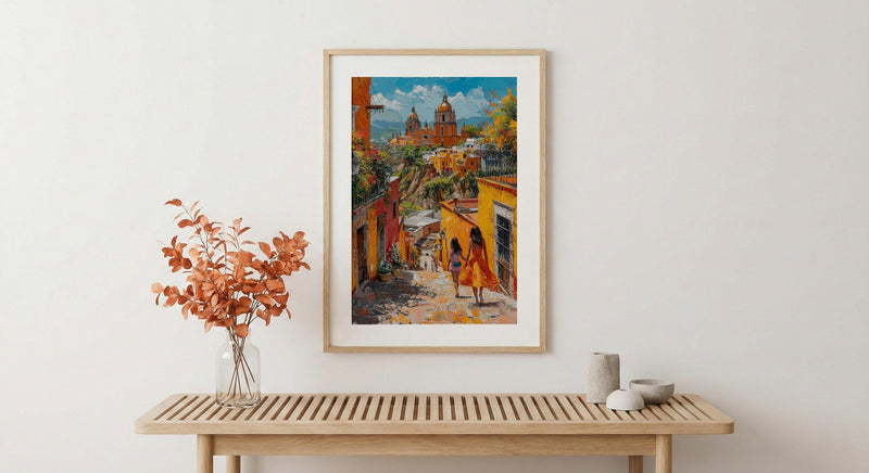 San Miguel Allende Print, Mexican Street Wall Art, Mothers Day Gift From Daughter, Museum Quality Decor, Shipped Wall Art