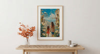 Beirut Lebanon Art Print, Gemmayzeh Street Decor, Mothers Day Gift From Daughter, Mother Daughter Poster, Shipped Wall Art