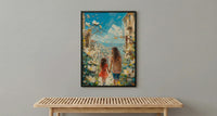 Beirut Lebanon Art Print, Gemmayzeh Street Decor, Mothers Day Gift From Daughter, Mother Daughter Poster, Shipped Wall Art