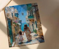 Jeddah Al Balad Print, Saudi Arabia Wall Art, Mothers Day Gift From Daughter, Mother Daughter Poster, Shipped Wall Art