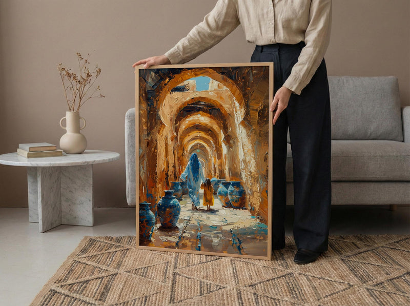 Nizwa Oman Art Print, Ancient Archway Decor, Mothers Day Gift From Daughter, Mother Daughter Poster, Shipped Wall Art