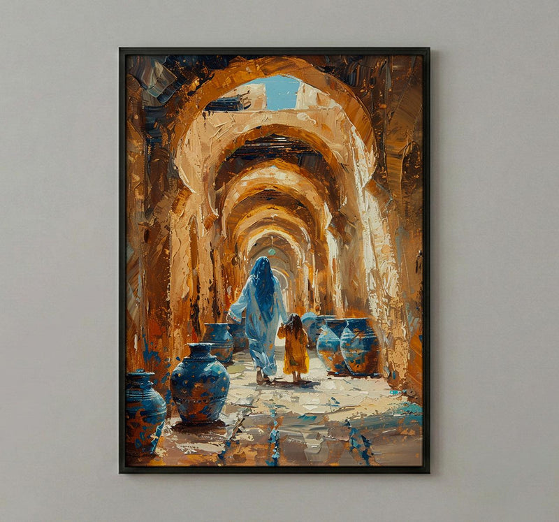 Nizwa Oman Art Print, Ancient Archway Decor, Mothers Day Gift From Daughter, Mother Daughter Poster, Shipped Wall Art