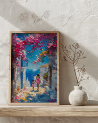 Alacati Turkey Print, Aegean Coastal Wall Art, Mothers Day Gift From Daughter, Mother Daughter Poster, Museum Quality Decor
