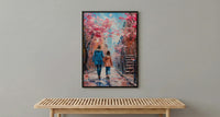 New York West Village Print, Mothers Day Gift From Daughter, NYC Brownstone Wall Art, Mother Daughter Poster, Shipped Wall Art