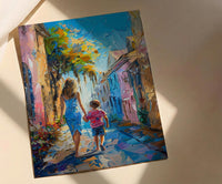 Charleston Rainbow Row Print, Mothers Day Gift From Son, Southern Wall Art, Mom And Son Poster, Museum Quality Decor