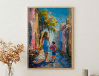 Charleston Rainbow Row Print, Mothers Day Gift From Son, Southern Wall Art, Mom And Son Poster, Museum Quality Decor
