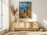 San Francisco Painted Ladies Print, Mothers Day Gift From Son, Mom And Son Poster, Museum Quality Decor, Shipped Wall Art