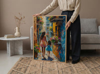 New Orleans French Quarter Print, Mothers Day Gift From Daughter, Mother Daughter Poster, Museum Quality Decor, Shipped Wall Art