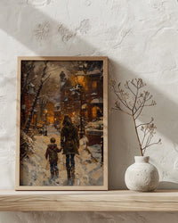 Boston Beacon Hill Print, Acorn Street Wall Art, Mothers Day Gift From Son, Mom And Son Poster, Museum Quality Decor